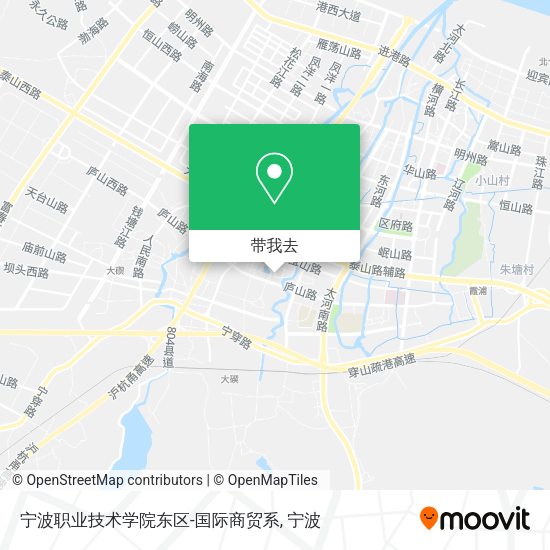 宁波职业技术学院东区-国际商贸系地图