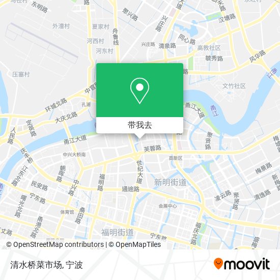 清水桥菜市场地图