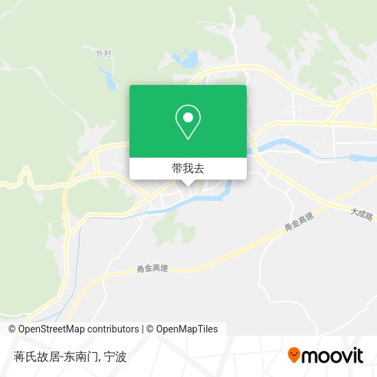 蒋氏故居-东南门地图