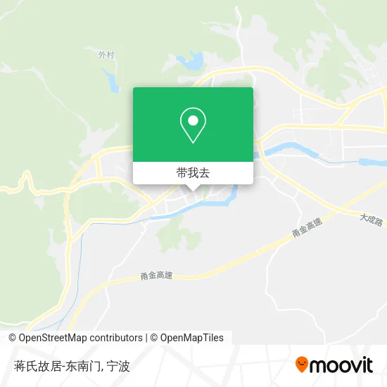 蒋氏故居-东南门地图
