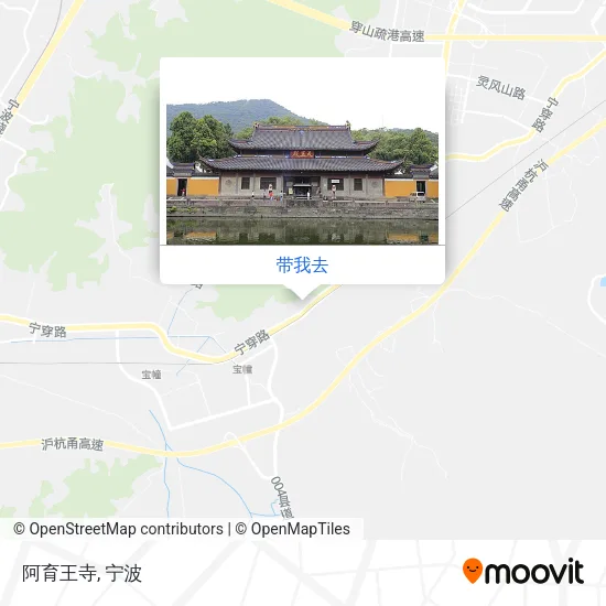 阿育王寺地图
