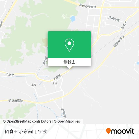 阿育王寺-东南门地图