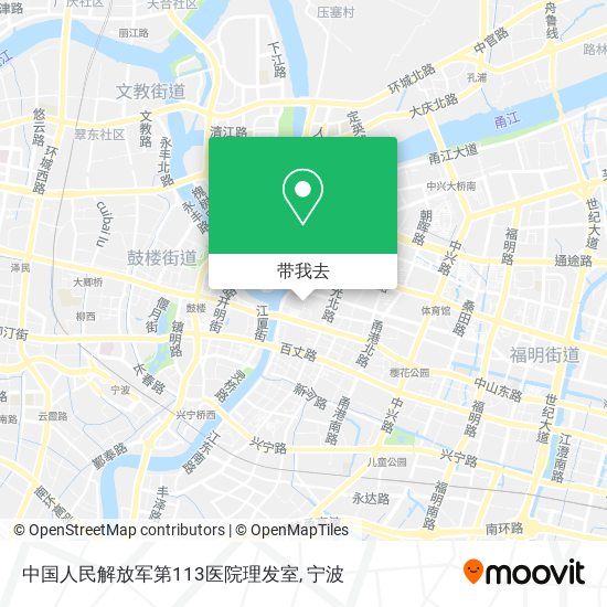 中国人民解放军第113医院理发室地图
