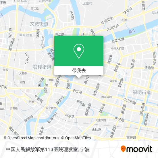 中国人民解放军第113医院理发室地图