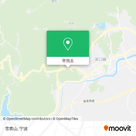 雪窦山地图