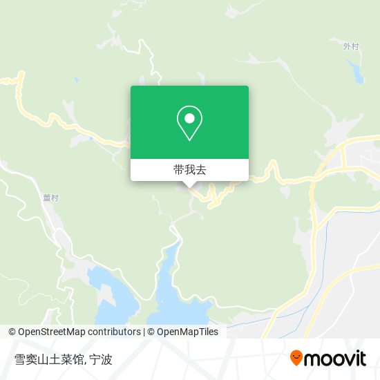 雪窦山土菜馆地图