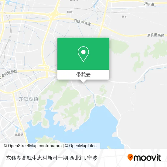 东钱湖高钱生态村新村一期-西北门地图