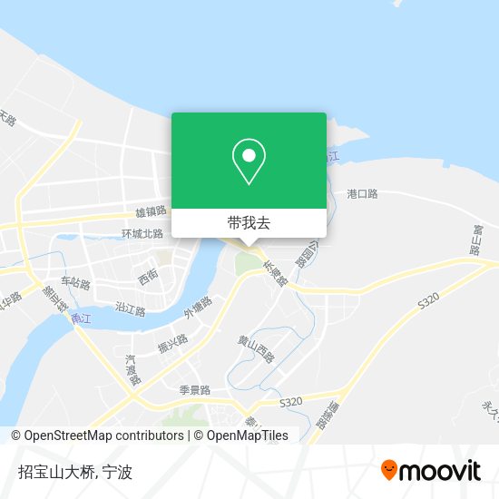 招宝山大桥地图
