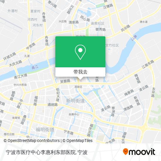 宁波市医疗中心李惠利东部医院地图