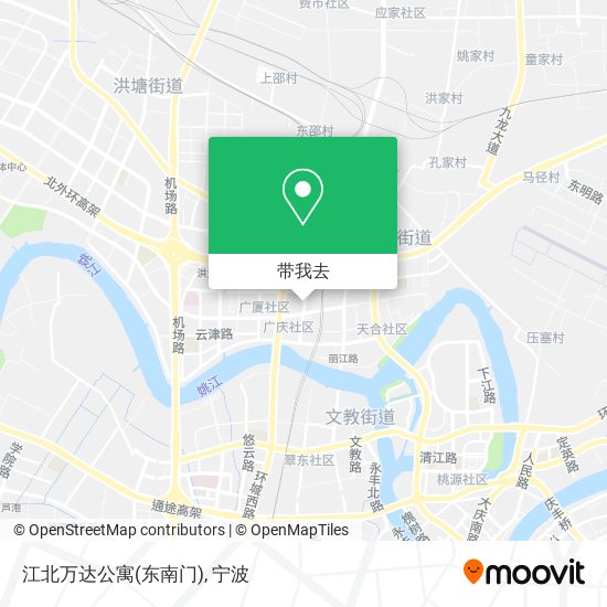 江北万达公寓(东南门)地图