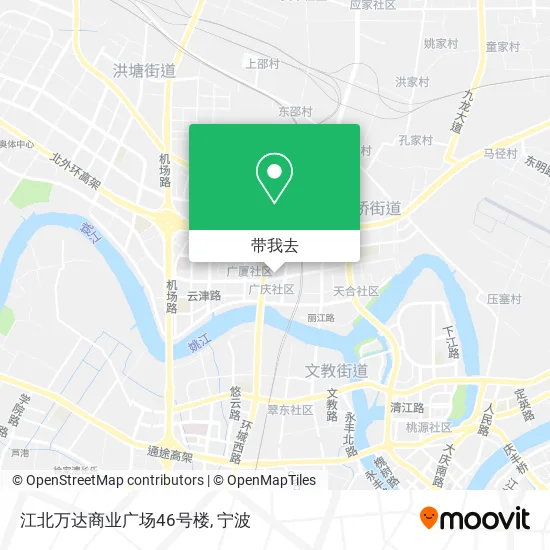 江北万达商业广场46号楼地图