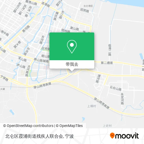 北仑区霞浦街道残疾人联合会地图