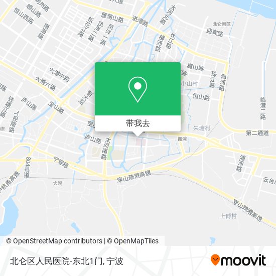 北仑区人民医院-东北1门地图