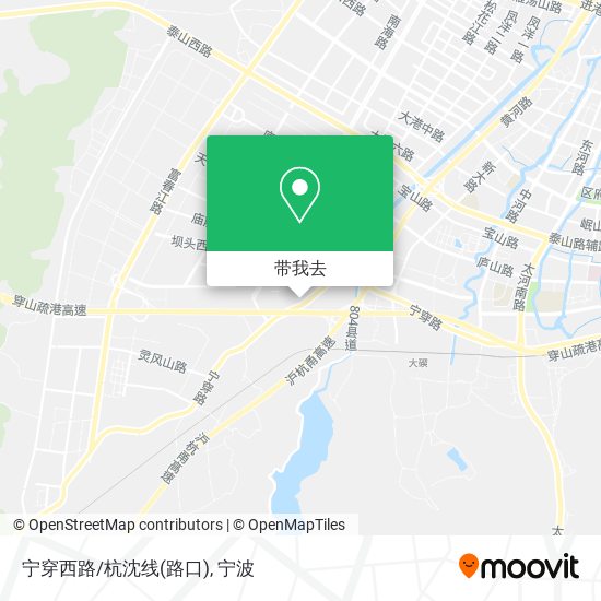 宁穿西路/杭沈线(路口)地图