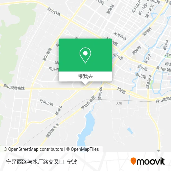 宁穿西路与水厂路交叉口地图