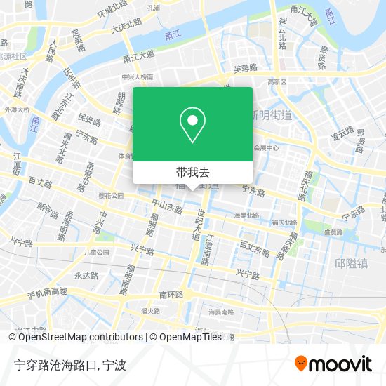 宁穿路沧海路口地图