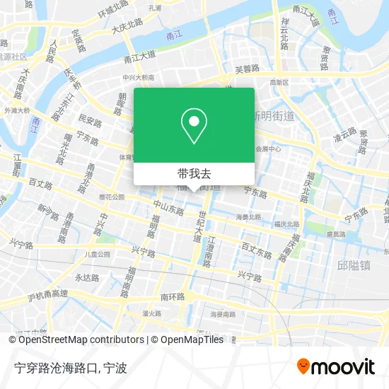 宁穿路沧海路口地图