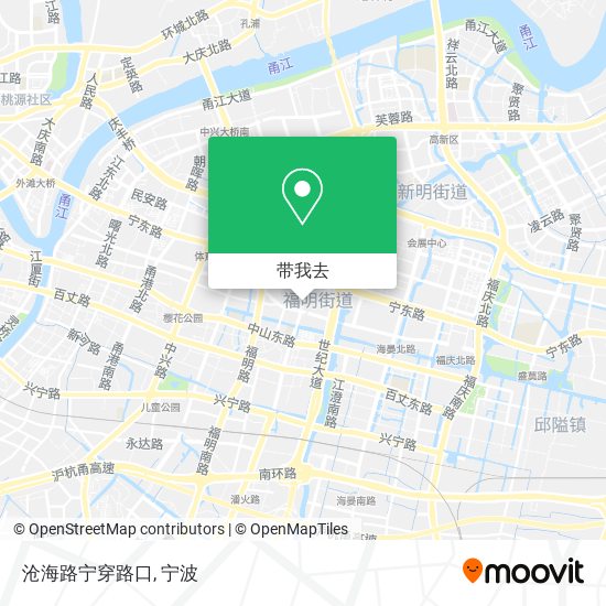 沧海路宁穿路口地图