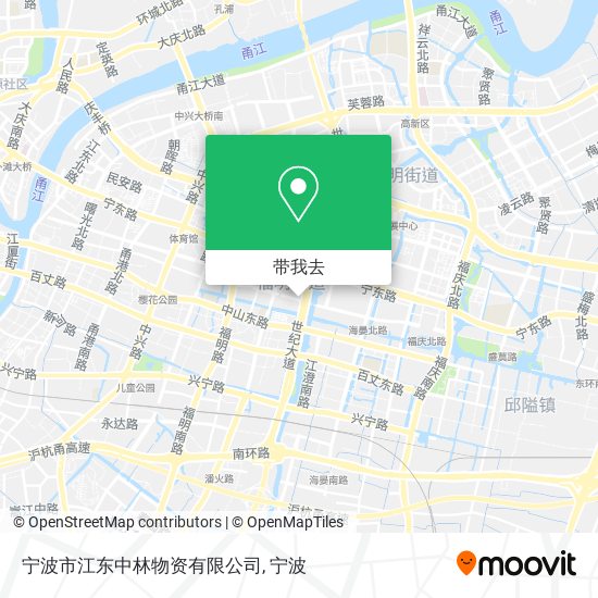 宁波市江东中林物资有限公司地图