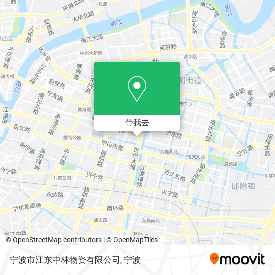 宁波市江东中林物资有限公司地图