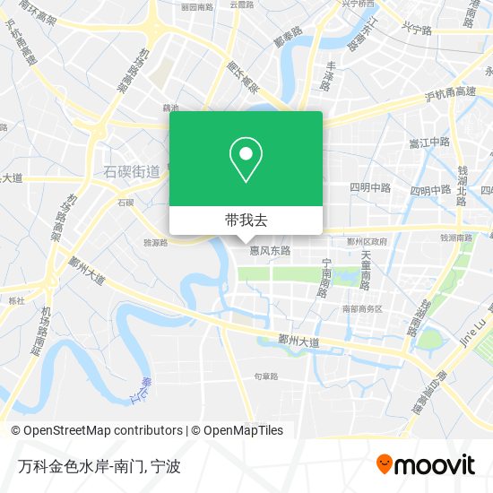 万科金色水岸-南门地图