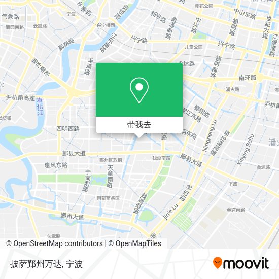 披萨鄞州万达地图