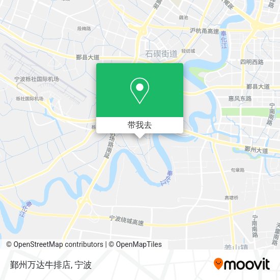 鄞州万达牛排店地图