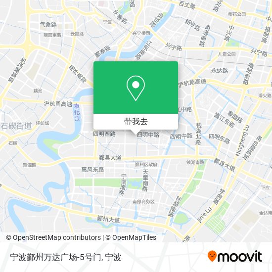 宁波鄞州万达广场-5号门地图