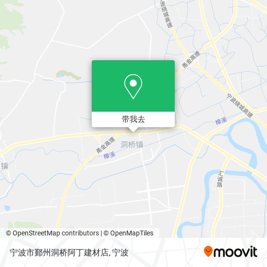 宁波市鄞州洞桥阿丁建材店地图