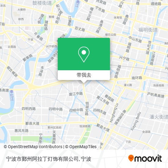 宁波市鄞州阿拉丁灯饰有限公司地图