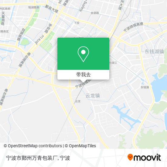 宁波市鄞州万青包装厂地图