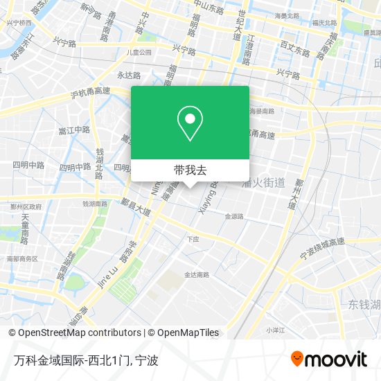 万科金域国际-西北1门地图