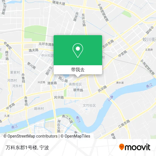 万科东郡1号楼地图