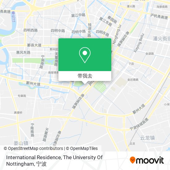 International Residence, The University Of Nottingham地图