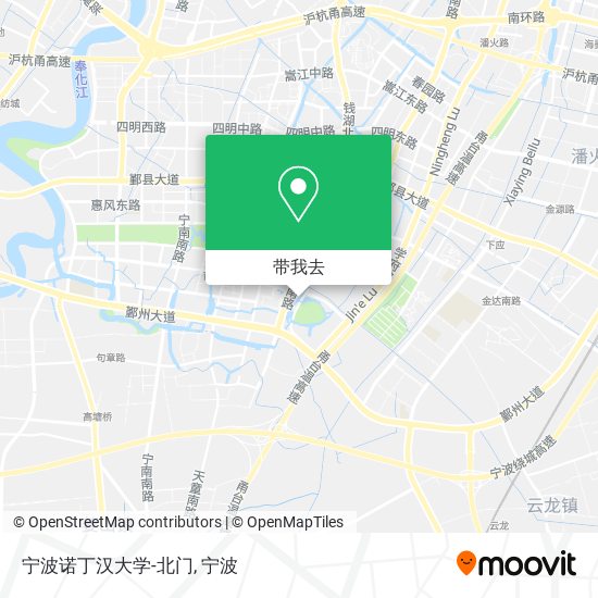 宁波诺丁汉大学-北门地图