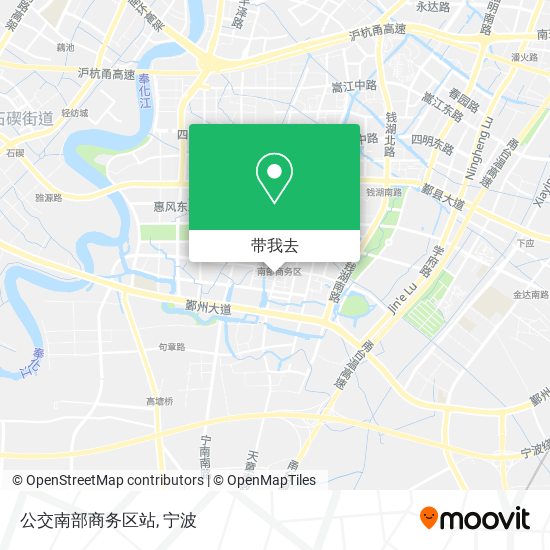 公交南部商务区站地图