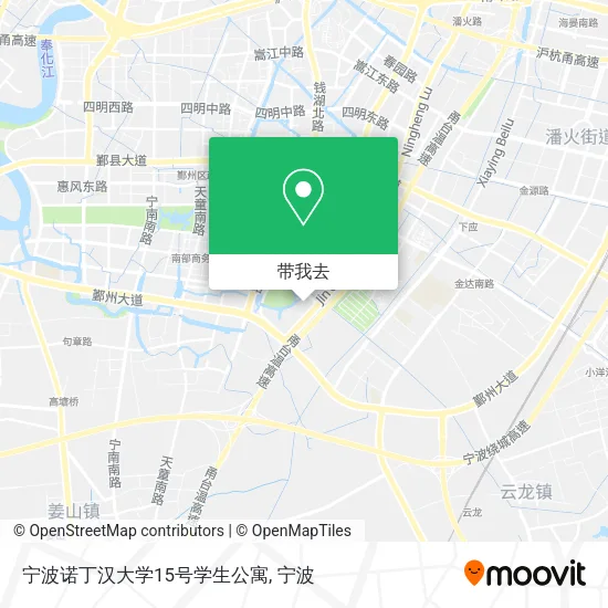 宁波诺丁汉大学15号学生公寓地图