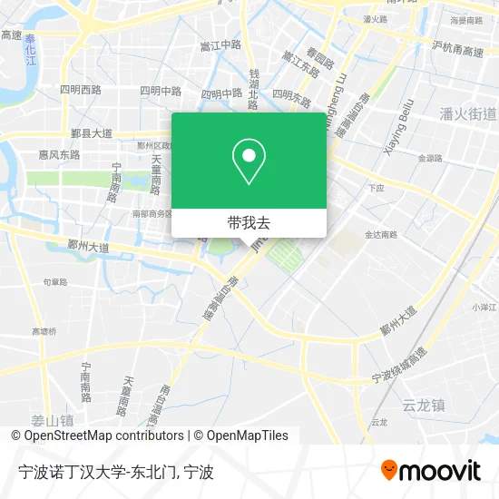宁波诺丁汉大学-东北门地图
