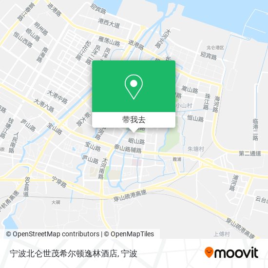 宁波北仑世茂希尔顿逸林酒店地图
