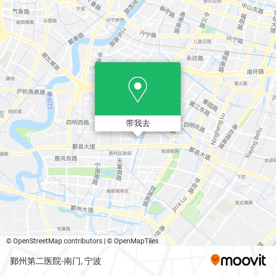 鄞州第二医院-南门地图
