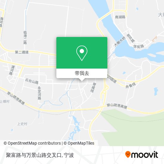 聚富路与万景山路交叉口地图