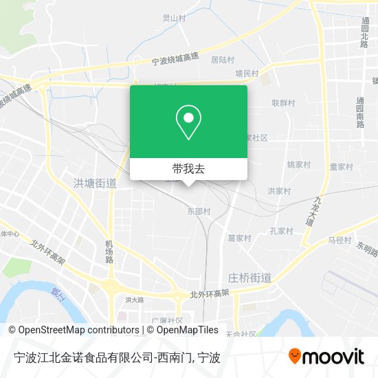 宁波江北金诺食品有限公司-西南门地图