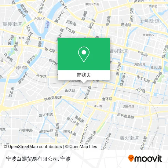 宁波白蝶贸易有限公司地图