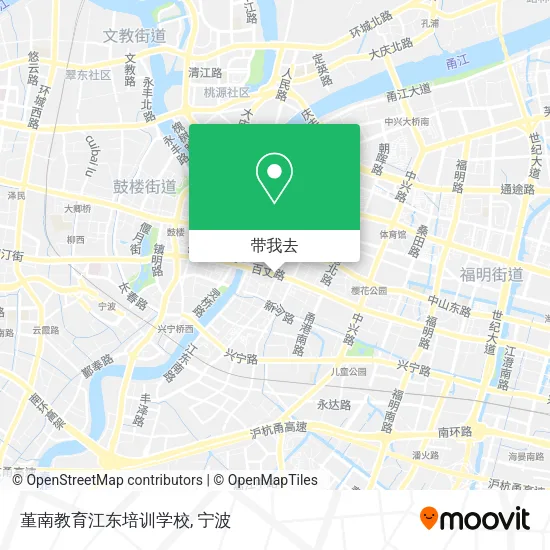 堇南教育江东培训学校地图