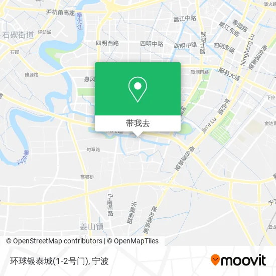 环球银泰城(1-2号门)地图