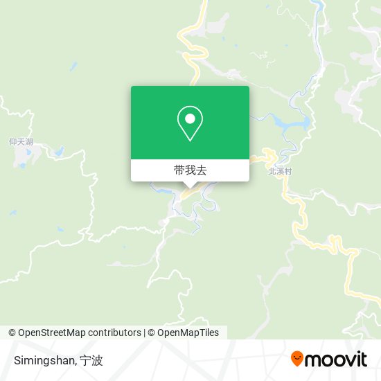 Simingshan地图