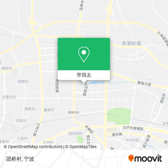 团桥村地图