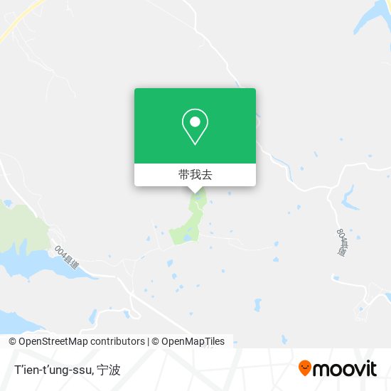 T’ien-t’ung-ssu地图