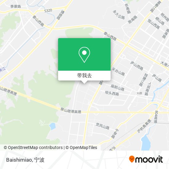 Baishimiao地图