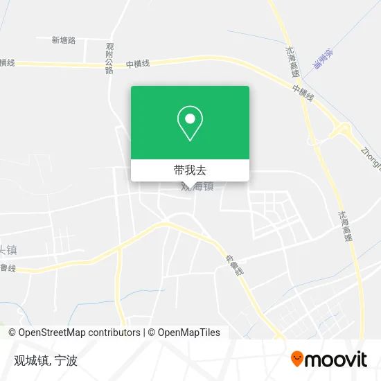 观城镇地图